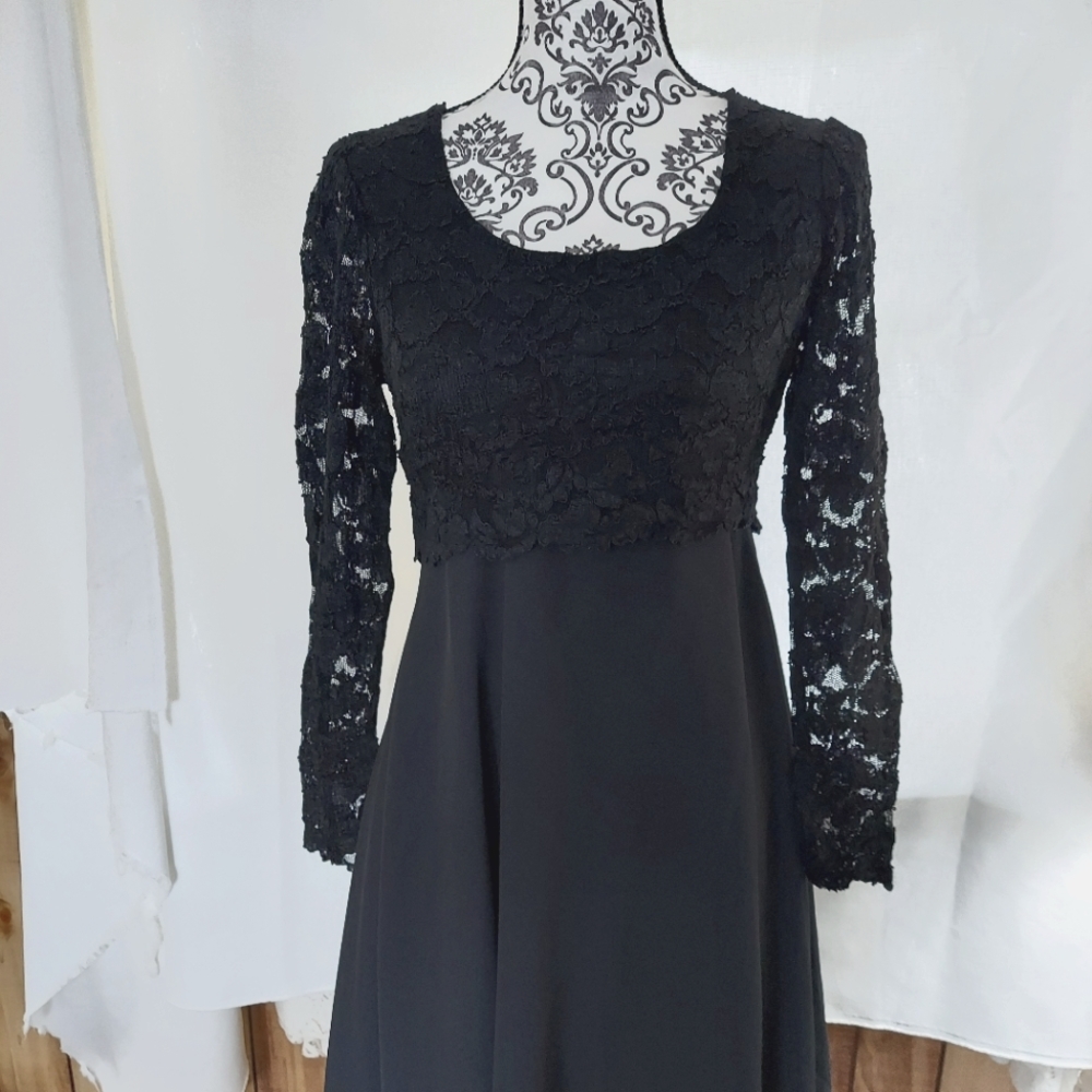Vintage Party Dress Black size 10